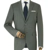 Grey Wool-Blend Suit Jacket