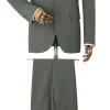 Grey Wool-Blend Tailored Suit