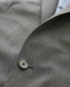Grey Wool-Blend Tailored Suit