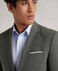 Grey Wool-Blend Tailored Suit