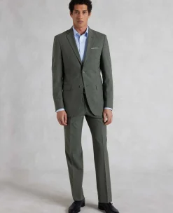 Grey Wool-Blend Tailored Suit