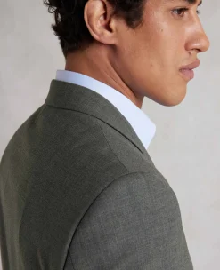 Grey Wool-Blend Tailored Suit