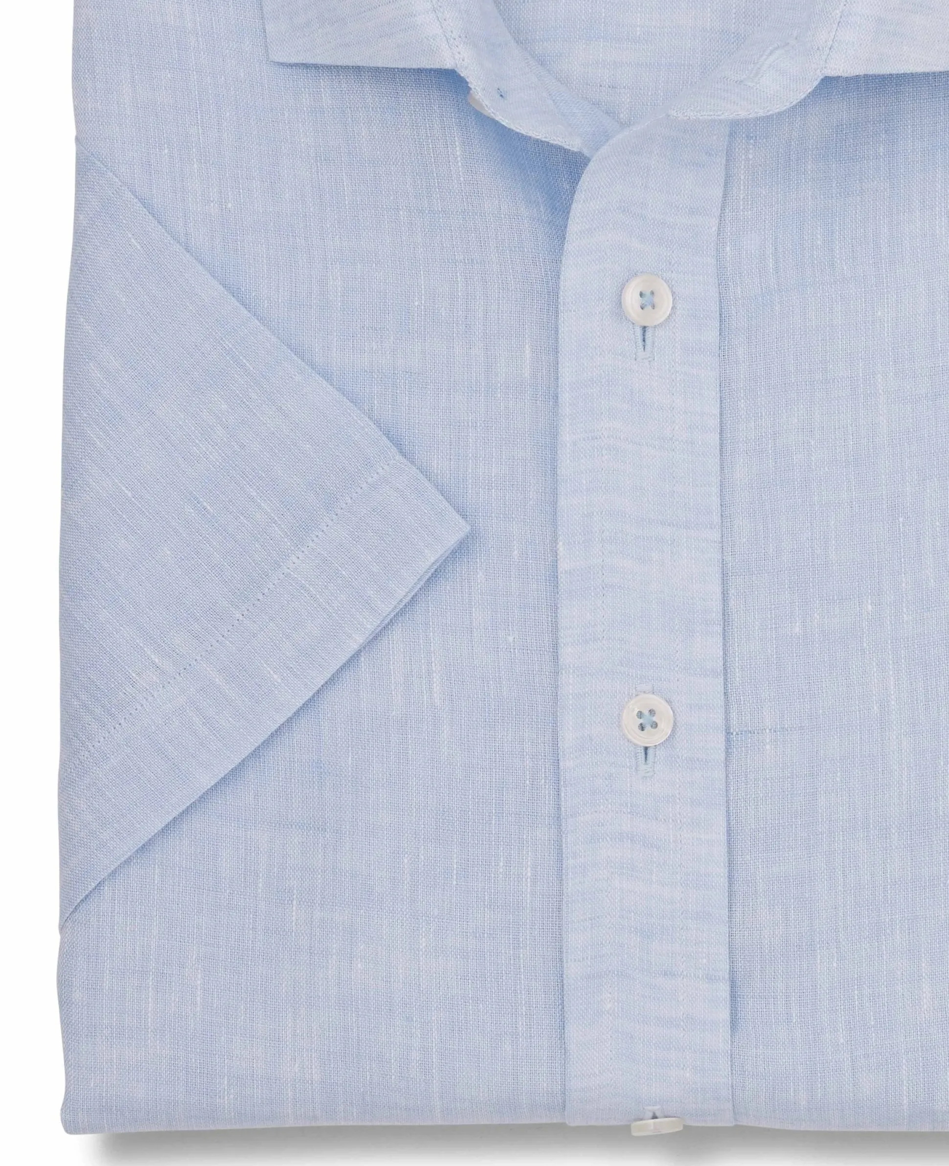 Harold Pale Blue Linen Made-To-Measure Shirt