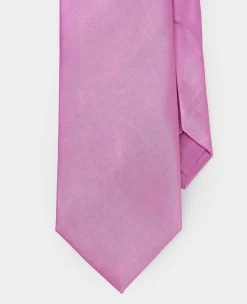Hot Pink Seven Fold Silk Tie