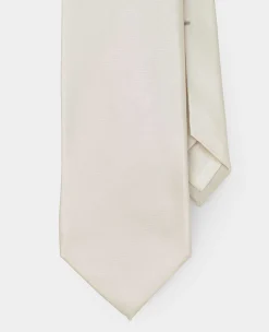 Ivory Seven Fold Silk Tie