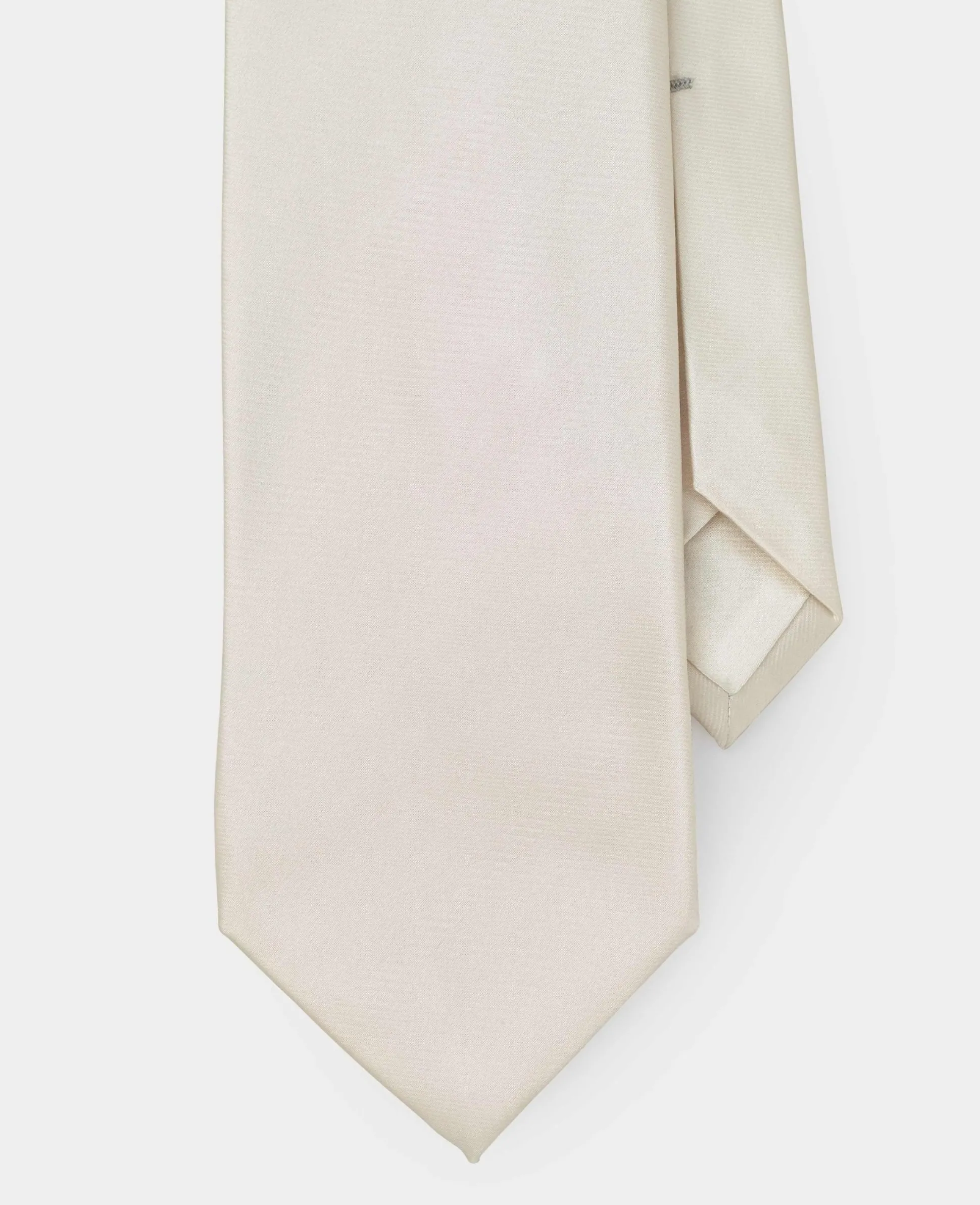Ivory Seven Fold Silk Tie