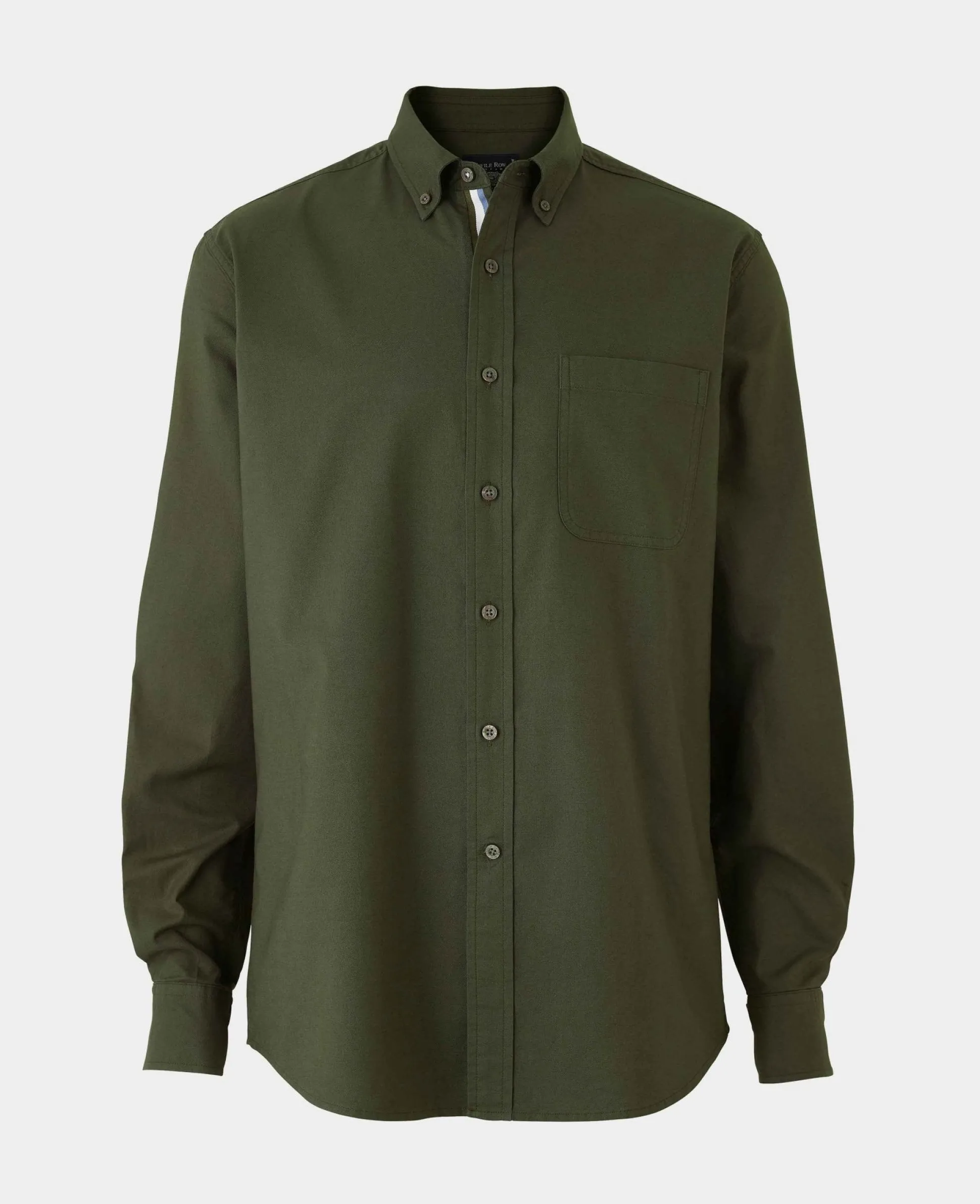 Khaki Classic Fit Button-Down Oxford Casual Shirt