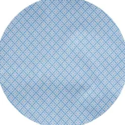 Light Blue Cotton Foulard Print Lounge Shorts