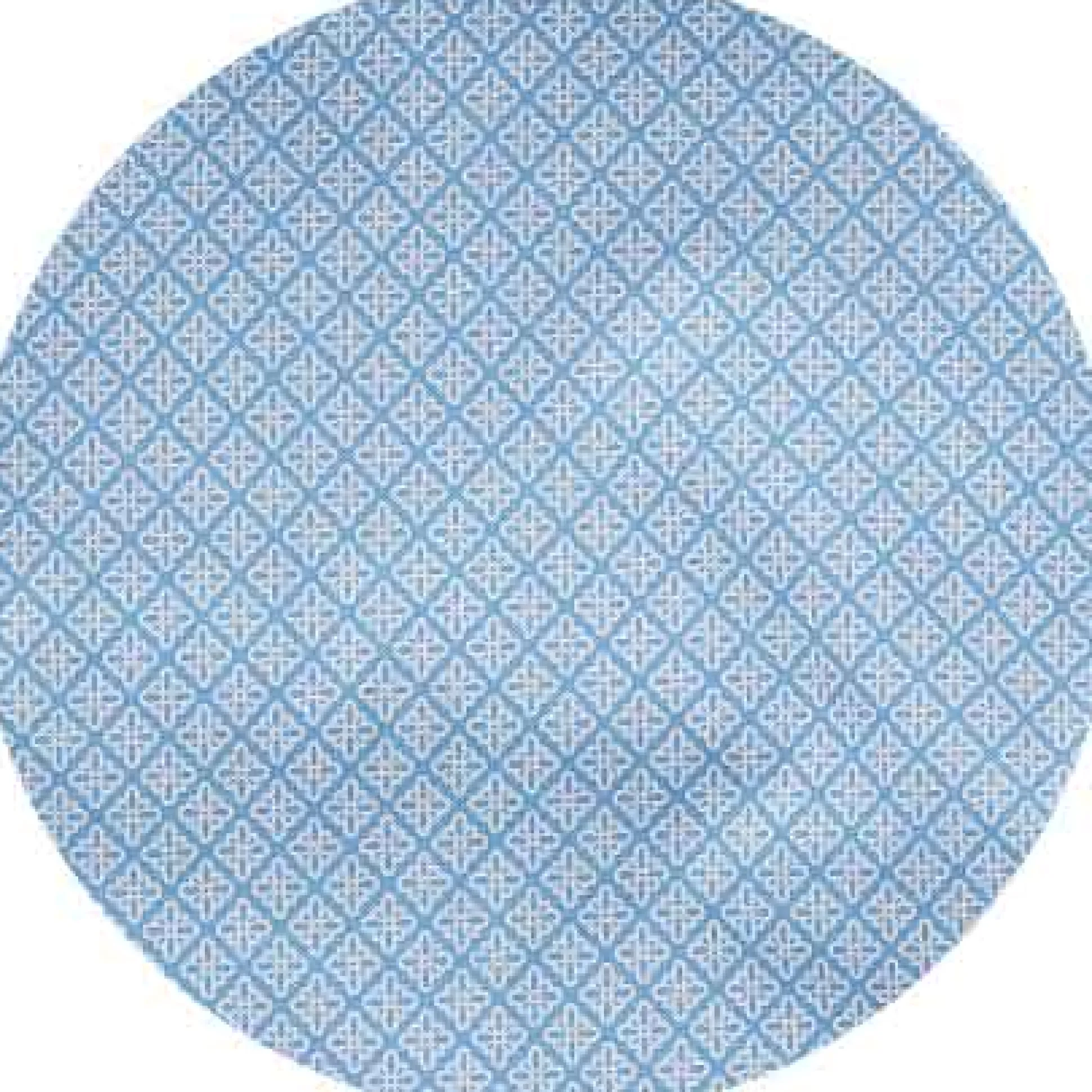 Light Blue Cotton Foulard Print Lounge Shorts