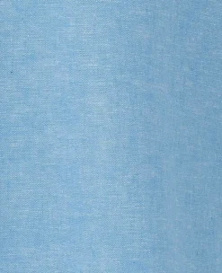 Light Blue Linen Cotton Classic Fit Button-Down Short Sleeve Casual Shirt