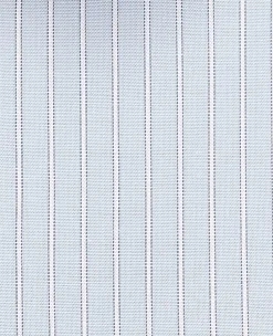 Light Blue Pinpoint Cotton Slim Fit Stripe Formal Shirt - Single Cuff