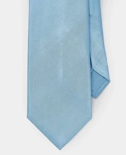 Light Blue Seven Fold Silk Tie
