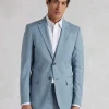 Light Blue Wool-Blend Tailored Suit