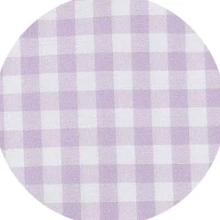 Lilac Cotton Gingham Check Slim Fit Formal Shirt - Single Cuff