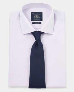 Lilac Cotton Twill Slim Fit Formal Shirt - Single Cuff