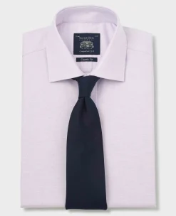 Lilac Pinpoint Cotton Classic Fit Formal Shirt - Single Cuff