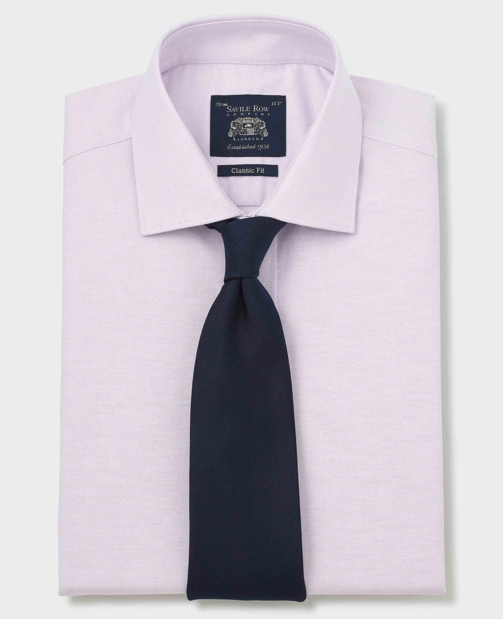 Lilac Pinpoint Cotton Classic Fit Formal Shirt - Single Cuff