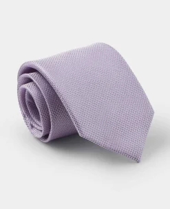 Lilac Textured Silk Tie