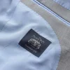 Mid-Grey Wool-Blend Tailored Suit Jacket