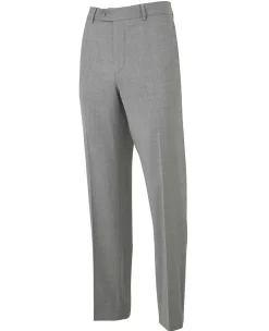 Mid-Grey Wool-Blend Tailored Suit Trousers