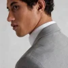 Mid-Grey Wool-Blend Tailored Suit
