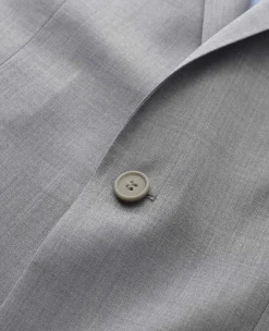 Mid-Grey Wool-Blend Tailored Suit