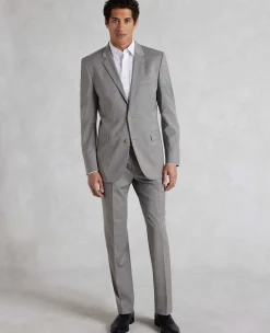 Mid-Grey Wool-Blend Tailored Suit