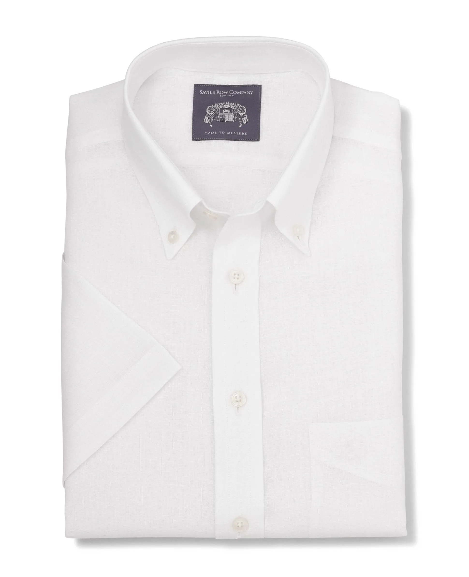 Monty White Linen Made-To-Measure Shirt
