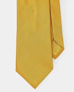 Mustard Seven Fold Silk Tie