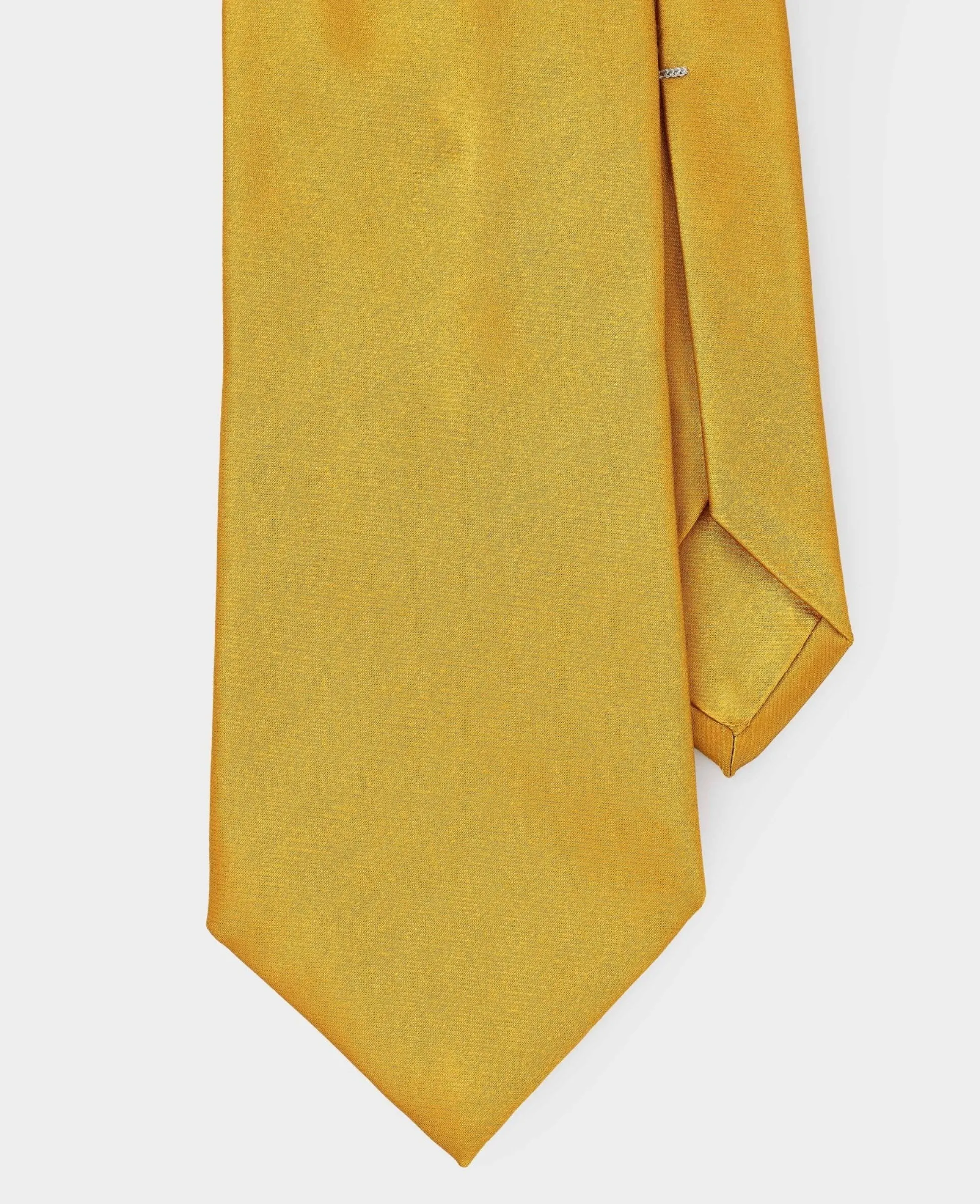 Mustard Seven Fold Silk Tie