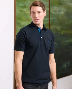 Navy Classic Fit Short Sleeve Polo Shirt