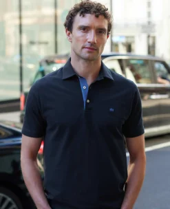 Navy Classic Fit Short Sleeve Polo Shirt