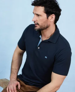 Navy Classic Fit Short Sleeve Polo Shirt