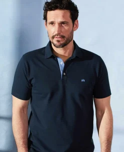 Navy Classic Fit Short Sleeve Polo Shirt