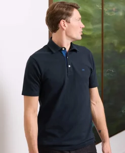 Navy Classic Fit Short Sleeve Polo Shirt