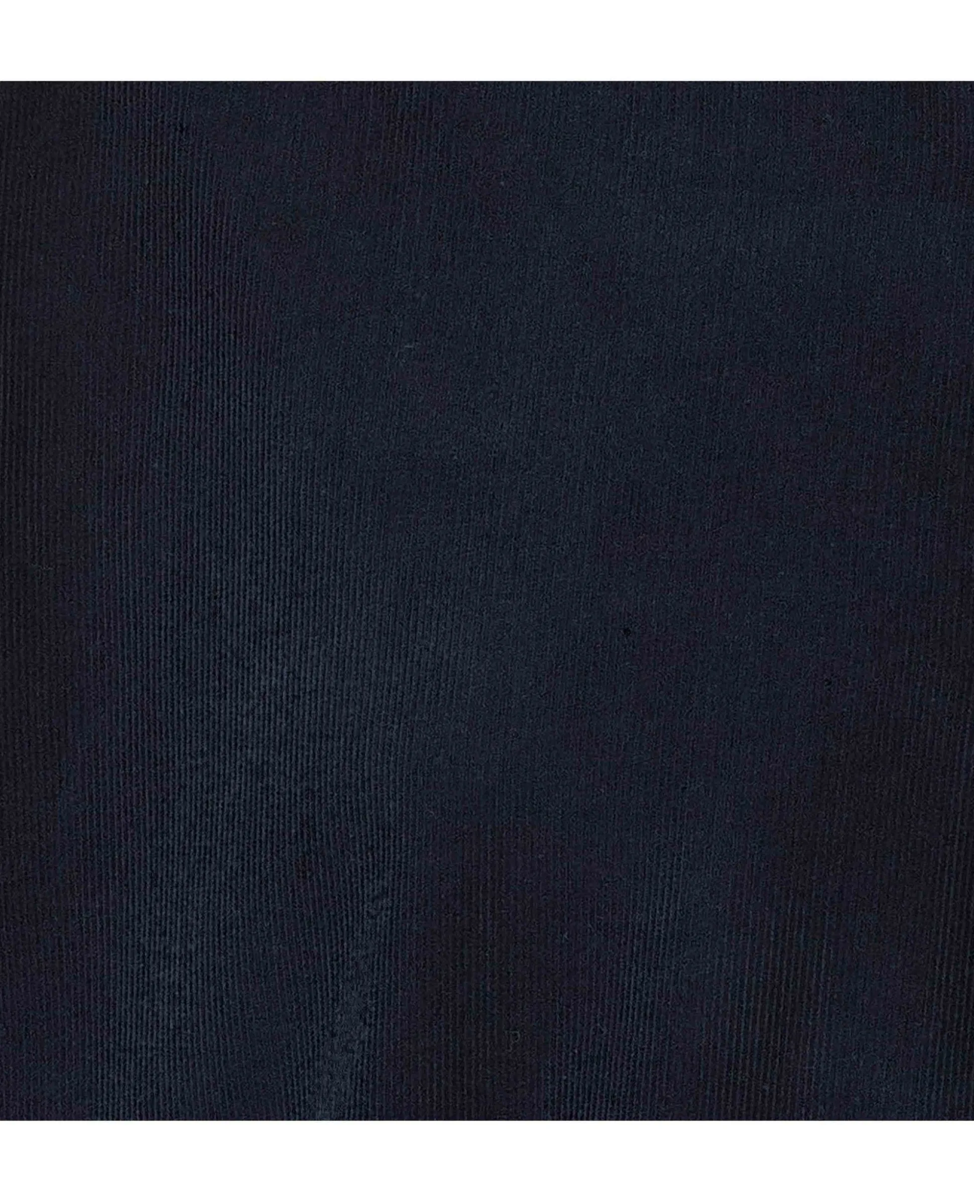 Navy Cotton Babycord Classic Fit Casual Shirt