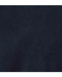 Navy Cotton Babycord Slim Fit Button-Down Casual Shirt