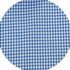 Navy Cotton Gingham Slim Fit Formal Shirt - Single Cuff