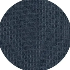 Navy Cotton Waffle Dressing Gown With Terry Cotton Lining