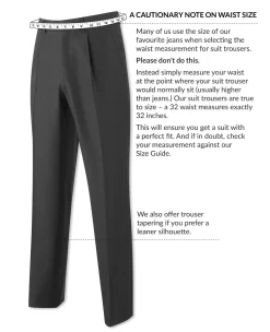 Navy Fine Windowpane Check Tailored Suit Trousers
