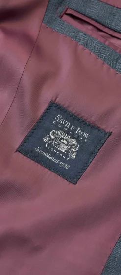 Navy Herringbone Wool-Blend Suit