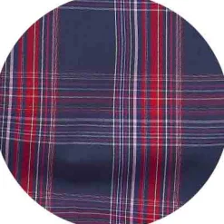 Navy Red Cotton Window Check Lounge Pants
