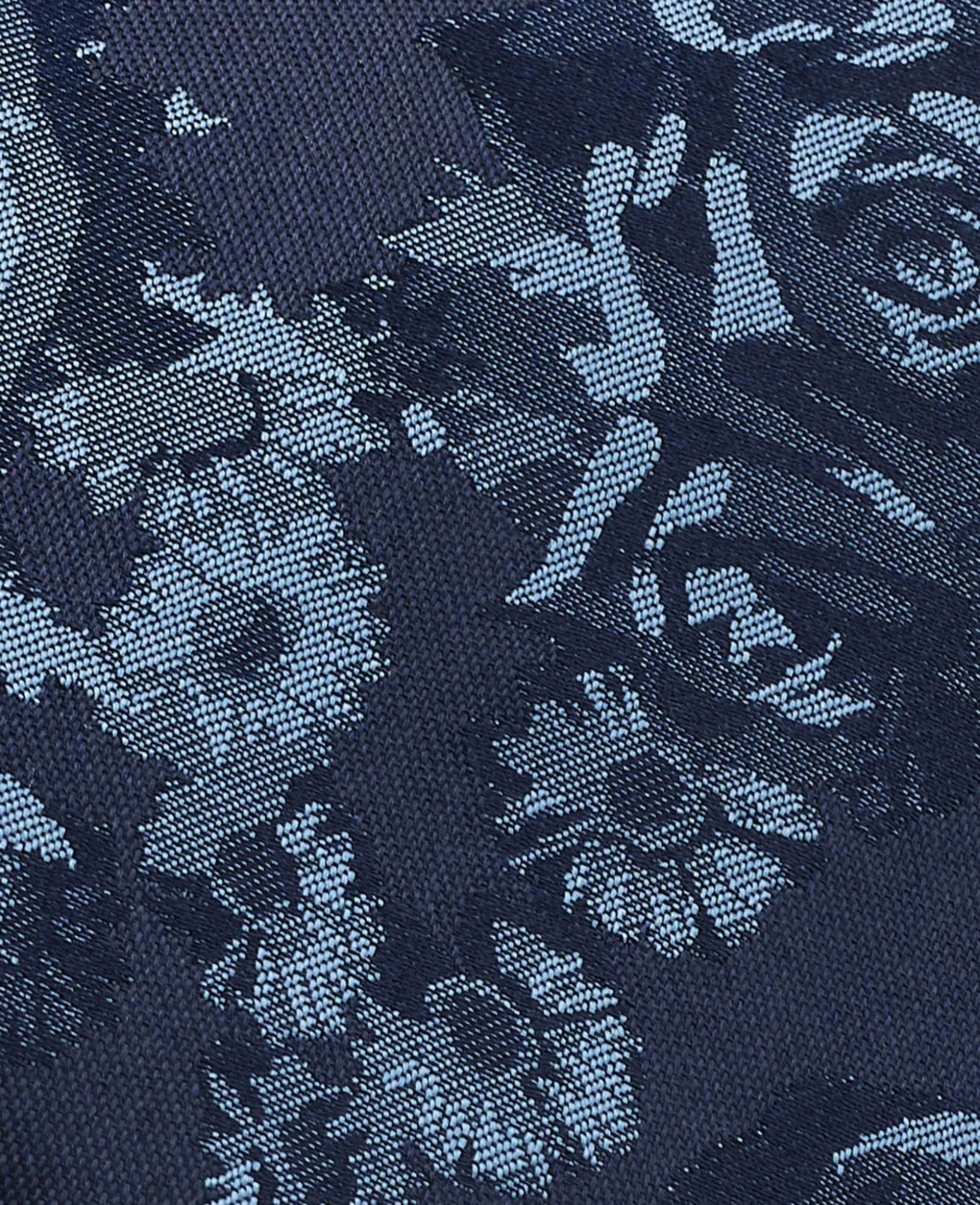 Navy Rose Silk Tie