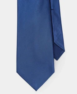 Navy Seven Fold Silk Tie