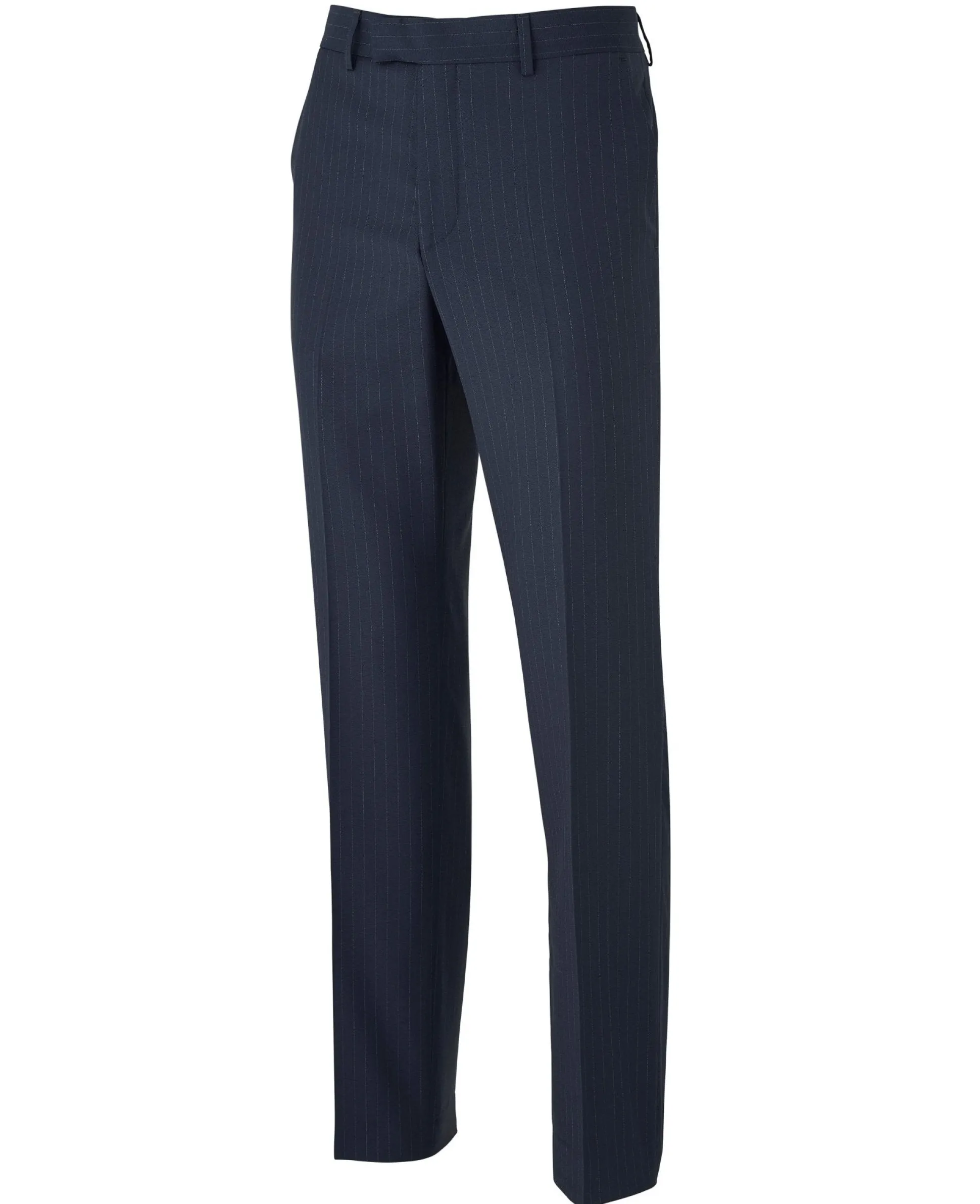 Navy Stripe Suit Trousers