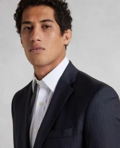 Navy Stripe Tailored Suit