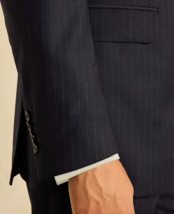 Navy Stripe Tailored Suit