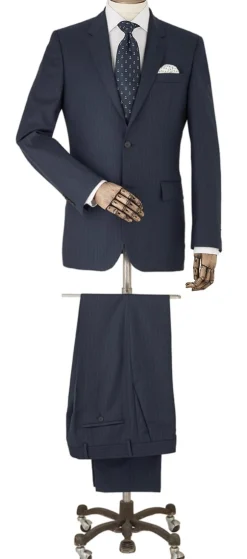 Navy Stripe Tailored Suit