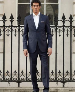 Navy Stripe Tailored Suit