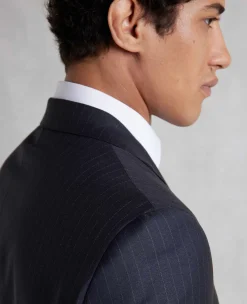 Navy Stripe Tailored Suit